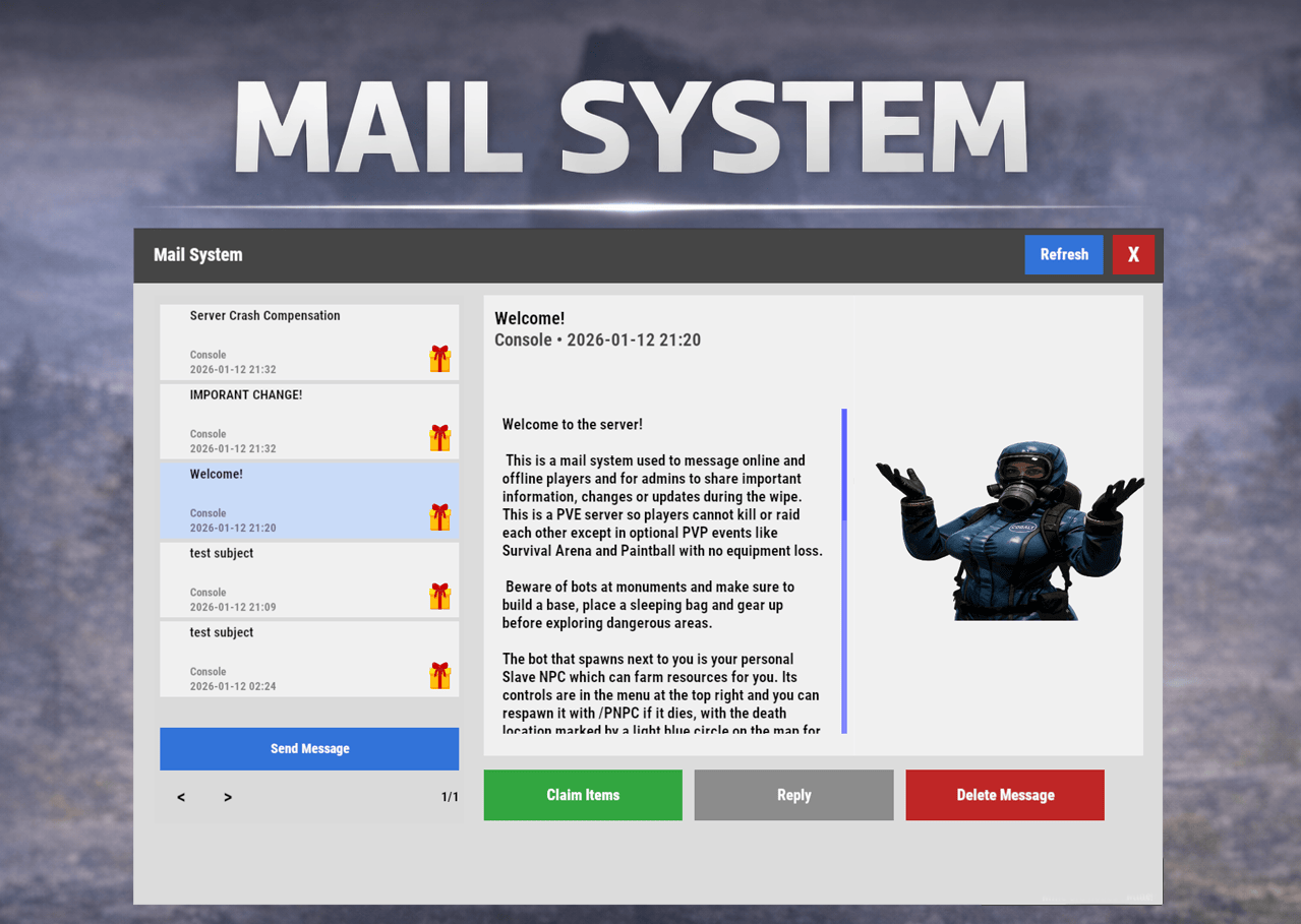 Mail System (+Support Ticket System)
