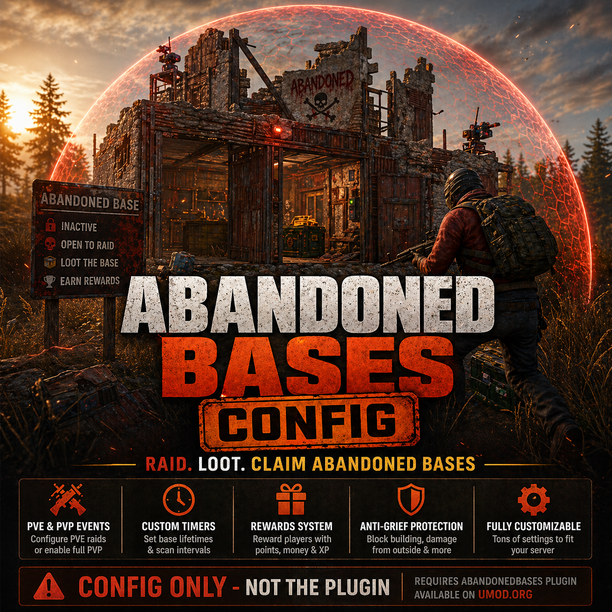 Abandoned Bases Plugin Config
