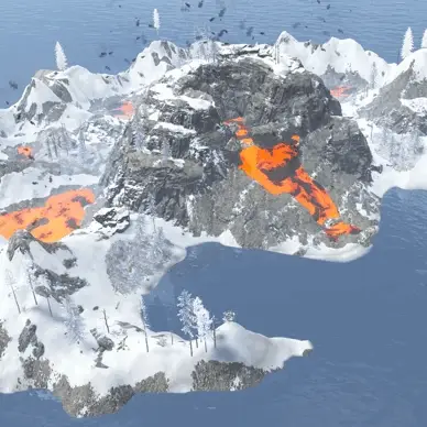 Volcano Island 🌋