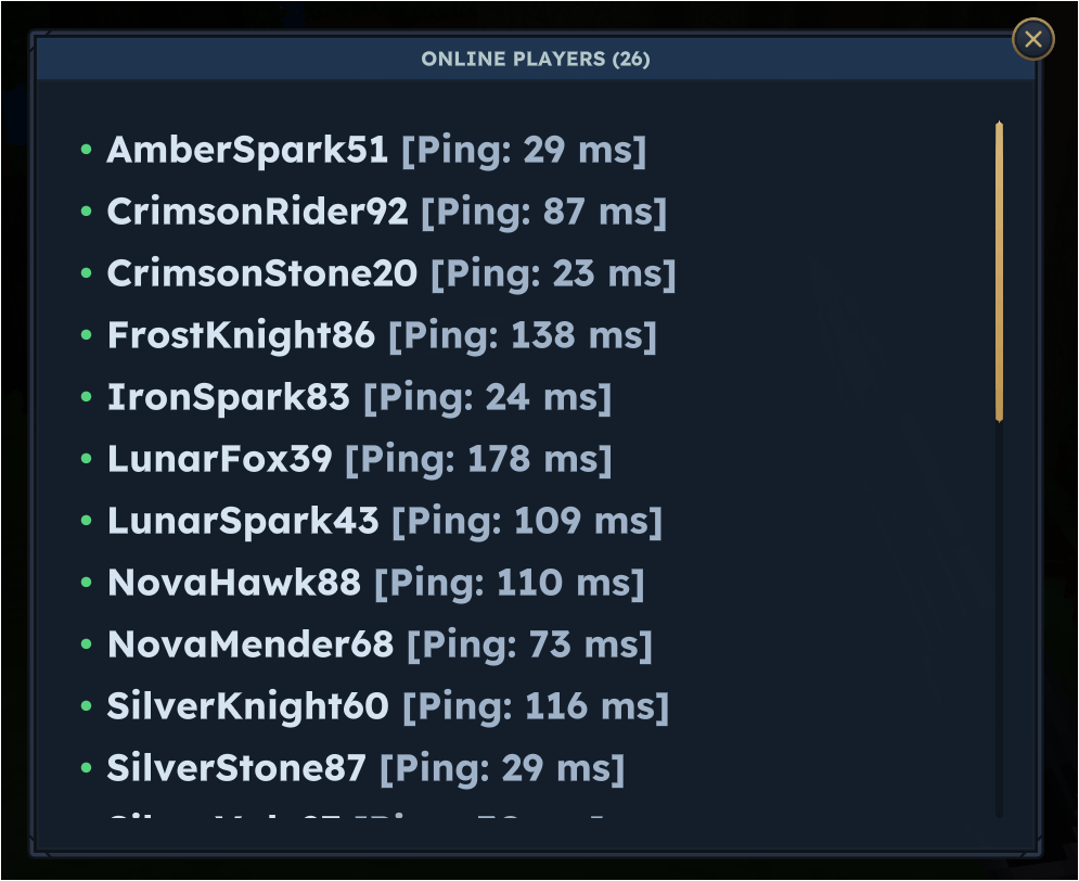 xPlayerList