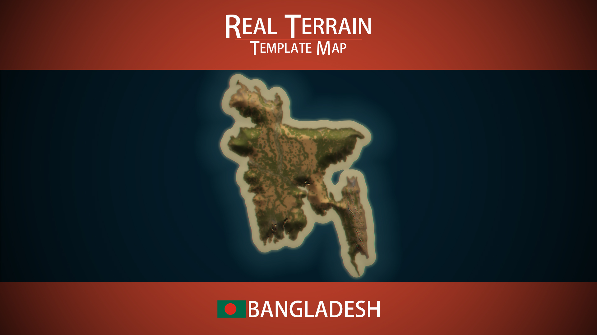 Bangladesh Template Map