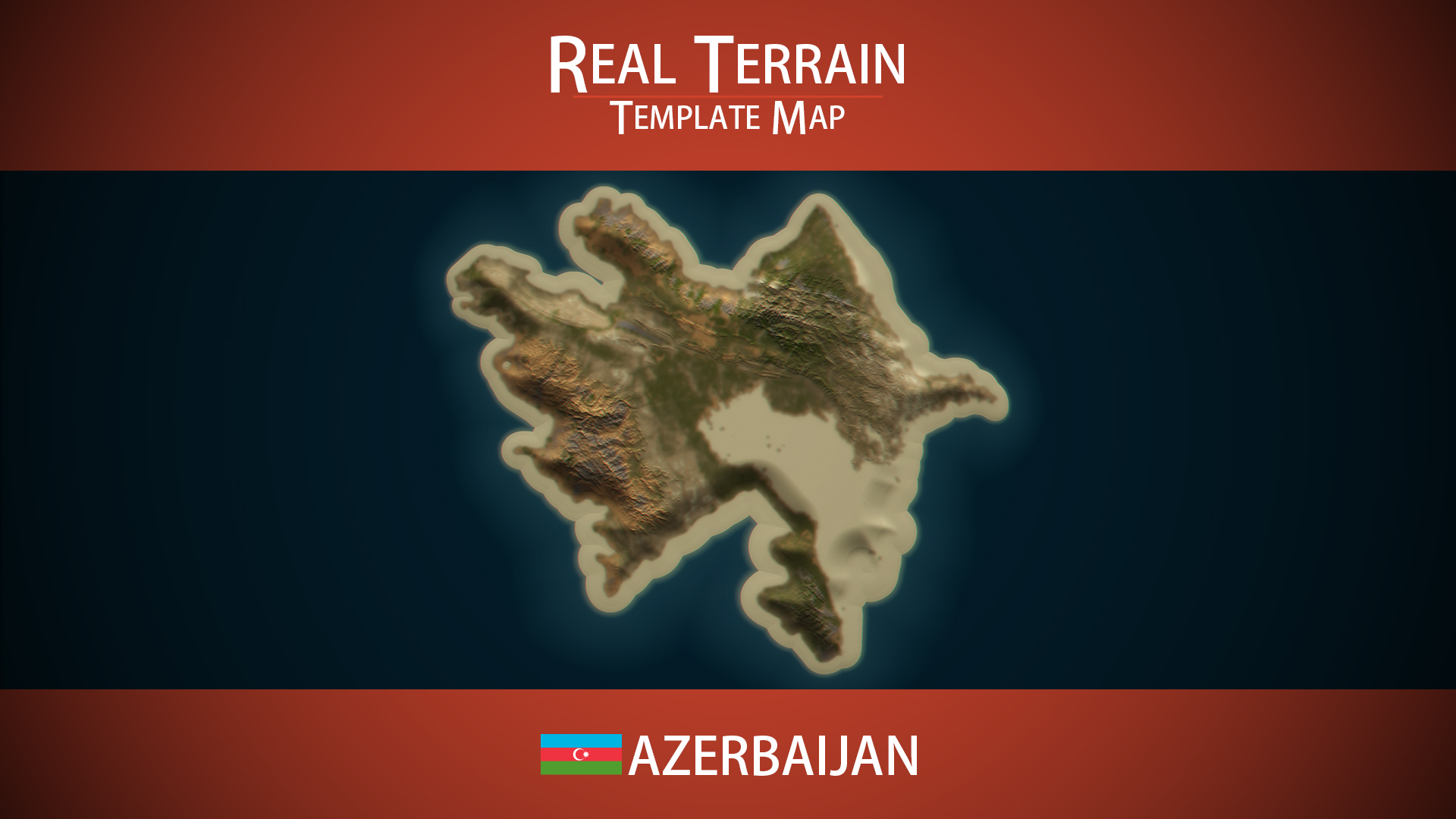 Azerbaijan Template Map